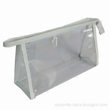 Clear Promotional PVC Cosmetic Bag for Promotion, Available in Transparent